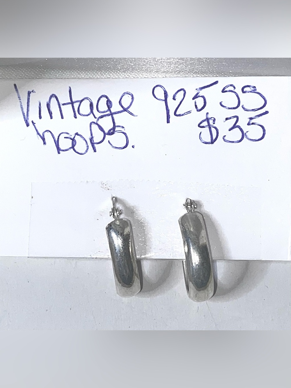 925 Sterling Silver Half-Hoop Earrings - Classic Everyday Style
